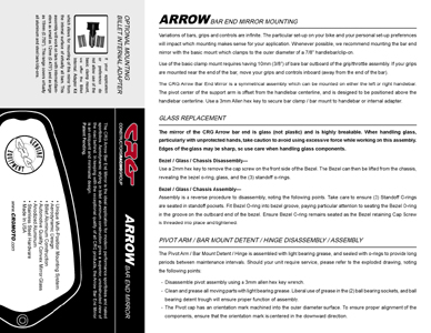 CRG 'ARROW' Glass Removal Instructions