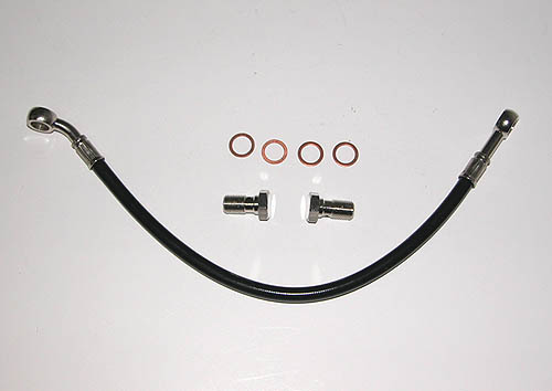 Stainless Steel Line - Master Cylinder to Splitter - 13"