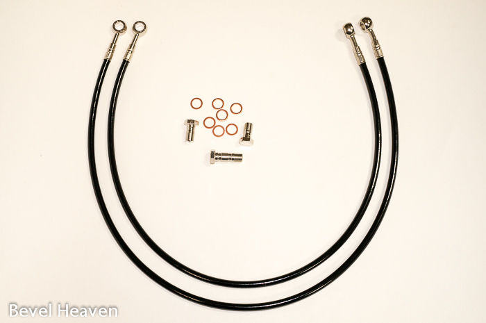 Stainless Steel Front Brake Line Kit - 750 Dual Brembo P108 Conversion