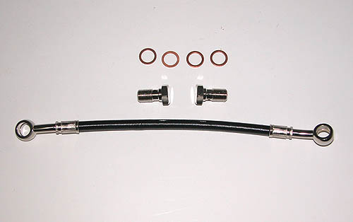 Stainless Steel Line - Master Cylinder to Splitter - 9"
