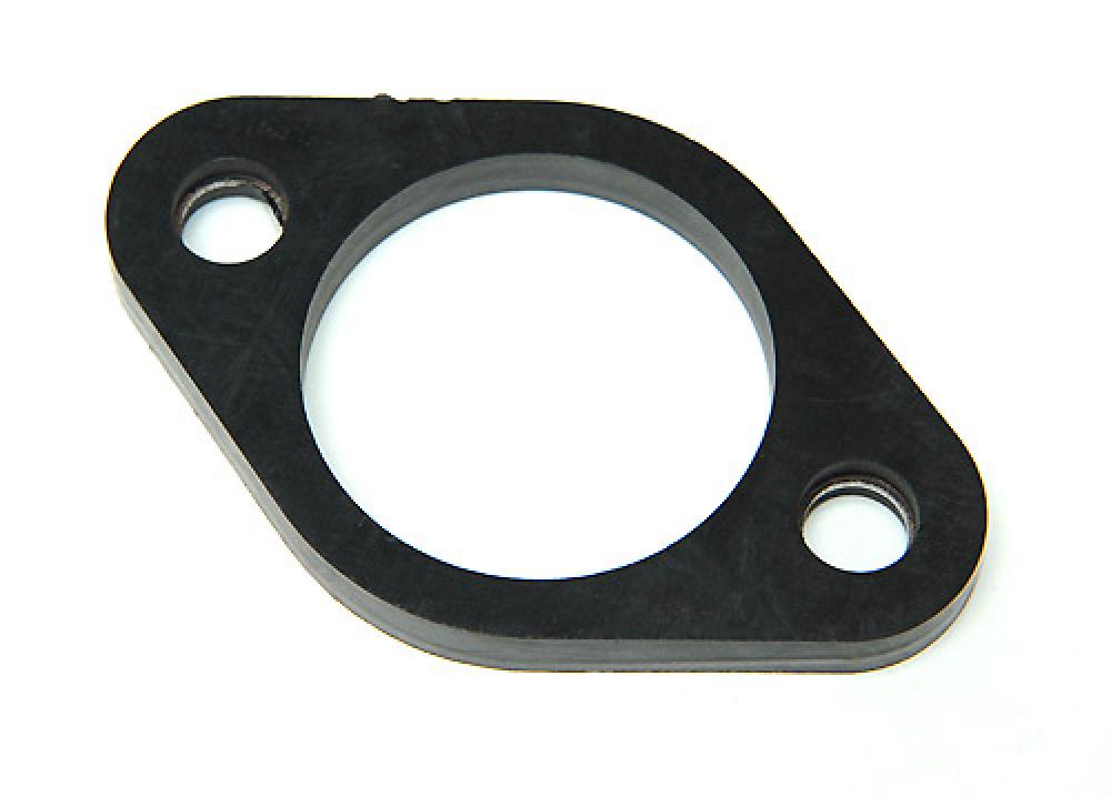 Intake Manifold Insulator - Black Rubber - 52mm Stud Spacing - Bevel Twins