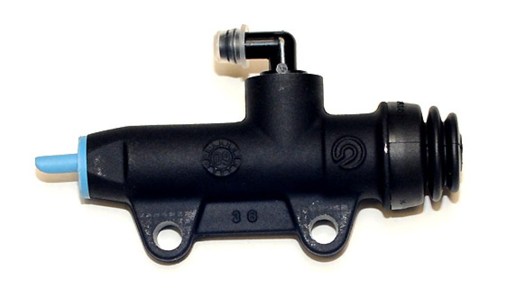 Master Cylinder - Brembo Rear Brake 11mm - Black Straight Outlet