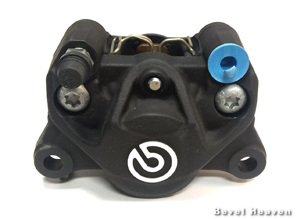 Brake Caliper - Brembo 34G BLACK - Left Front Bleeder