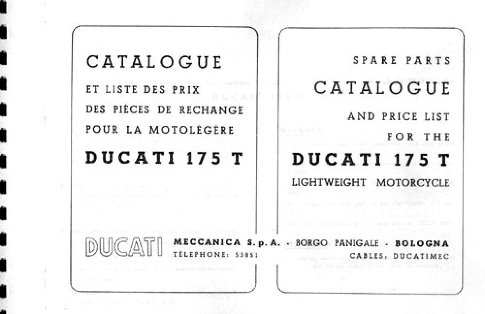 Parts Catalog - 175 Tourismo