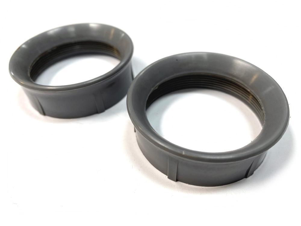 18mm Grey Plastic Trumpet Pair - PHF