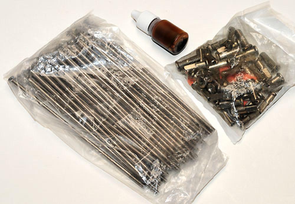 Spoke Set - V-Twin Ducati 18" Rear Drum Type Hub - Stainless