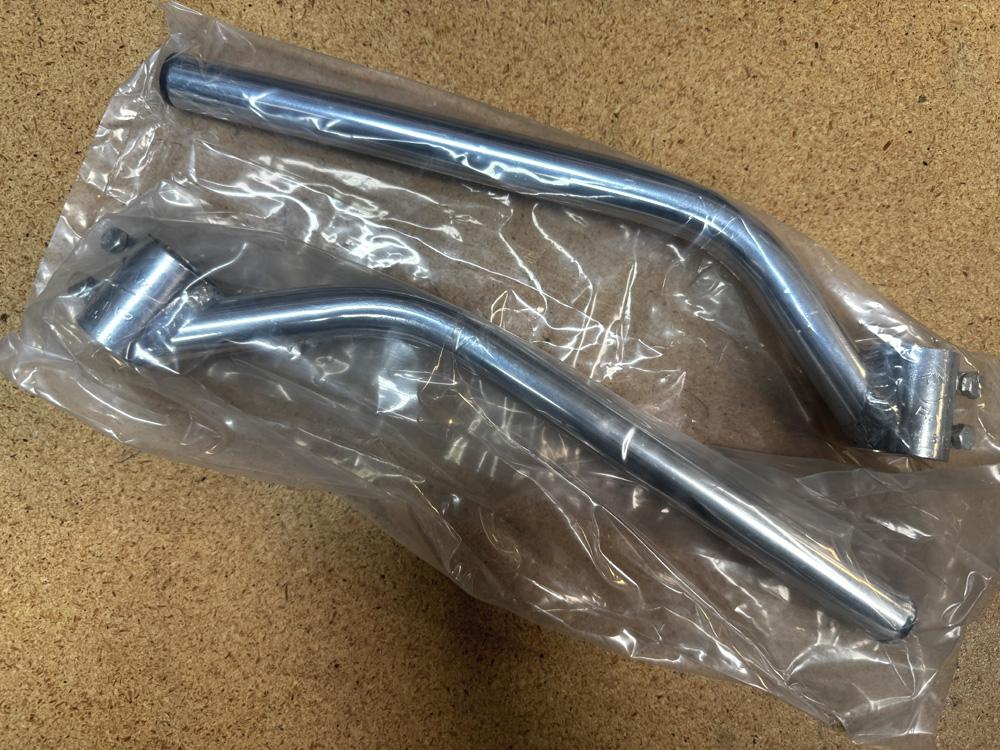 Handlebars - Swan Style 100mm Rise for 31.5mm forks