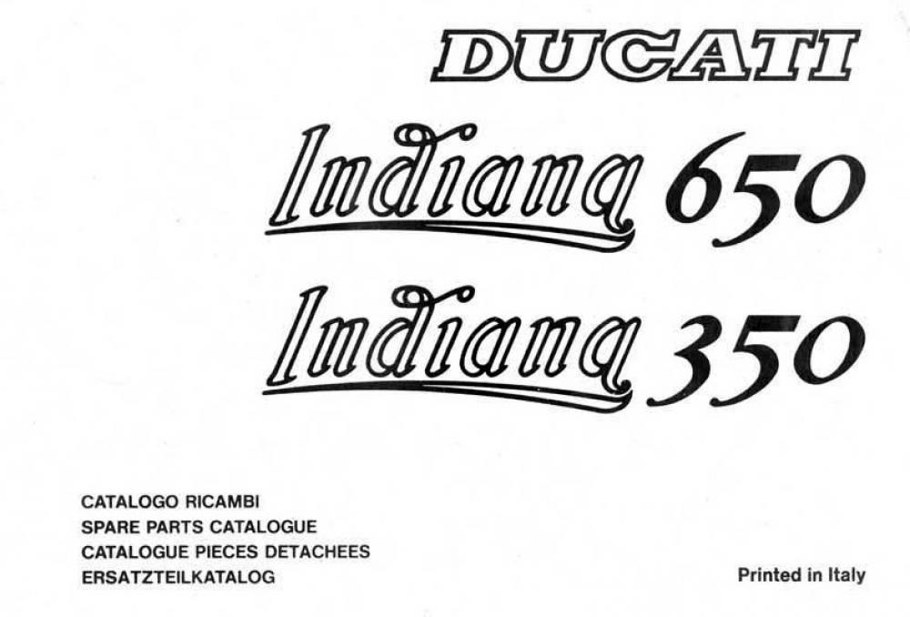 Ducati 350-650 Indiana Spare Parts Catalog - Digital