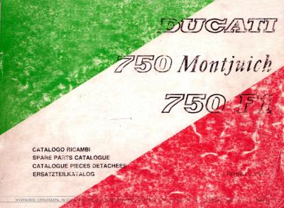 Ducati 750F1 Montjuich Spart Parts Catalog - Digital