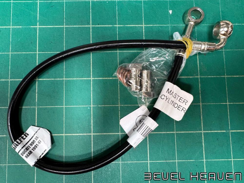 Stainless Steel Rear Brake Hose - 1991-97 900SS etc