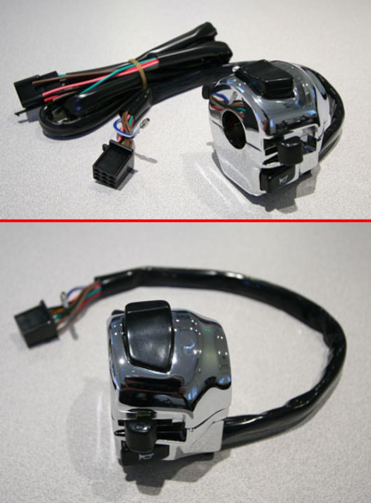 Handlebar Switch, Chrome Universal Turn Signals, horn, headlights etc