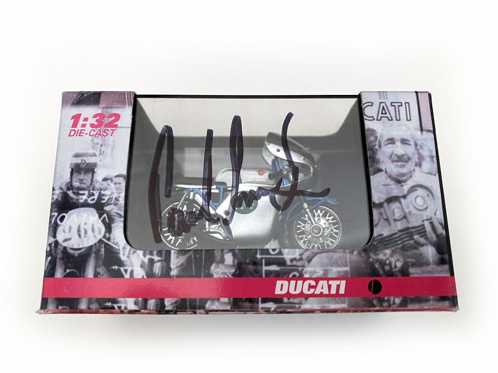 1:32 Die Cast Ducati 250 Bicilindrico Model - Autographed by Paul Smart