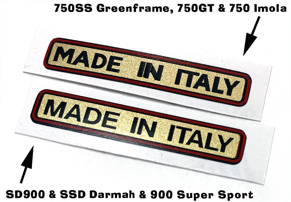 Sticker: Made In Italy - Gold
