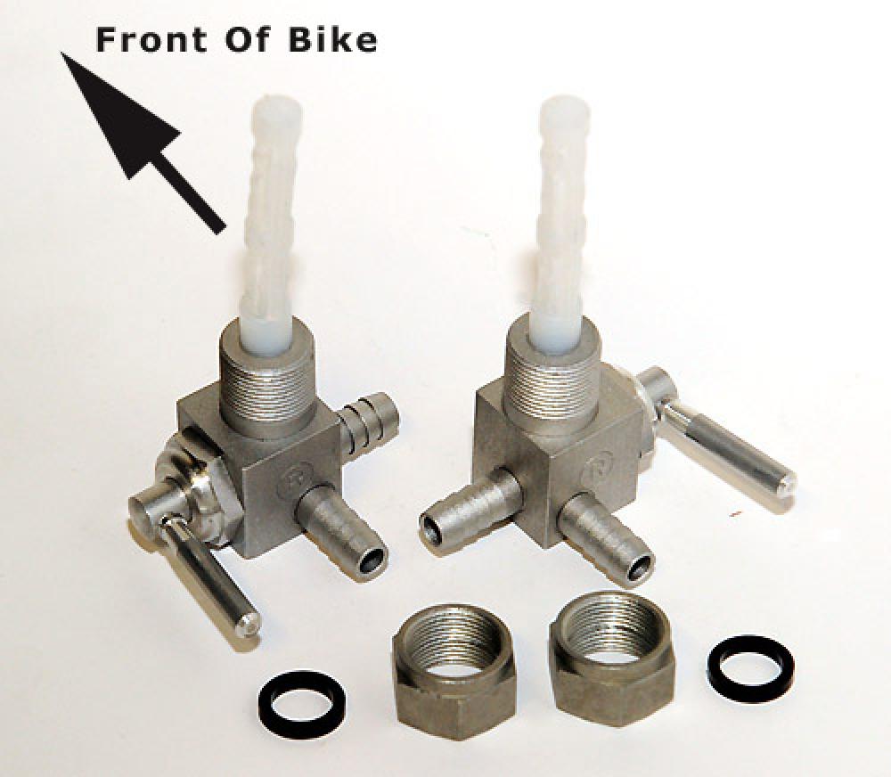 Fuel Tap Set - Brev-Orlandi [16mm x 1.0] Dual Outlet 1 - Darmah, Late SS etc