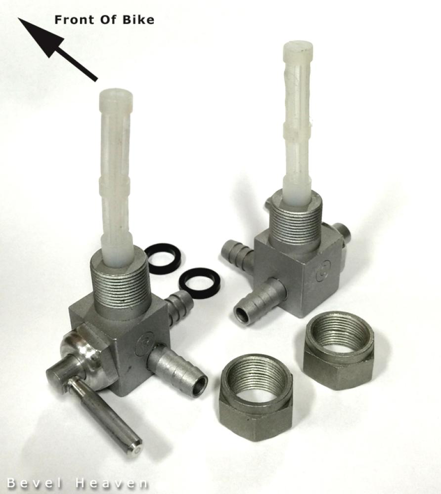 Fuel Tap Set - Brev-Orlandi [16mm x 1.0] Dual Outlet 2 - Darmah, Late SS etc