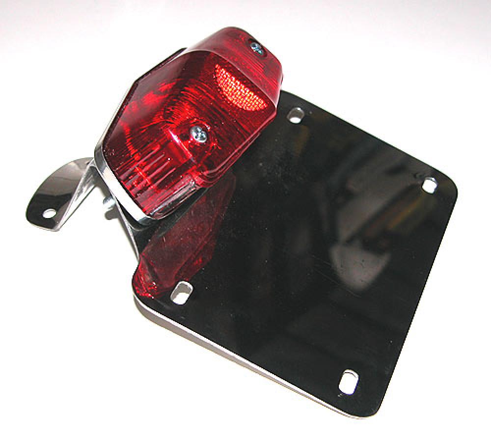 Stainless License Plate Bracket & Tail Light