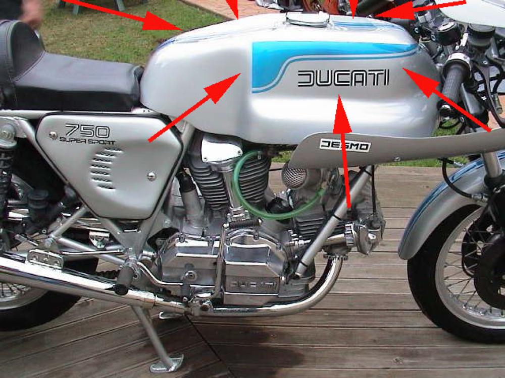 Sticker Kit: Gas Tank - SS Imola