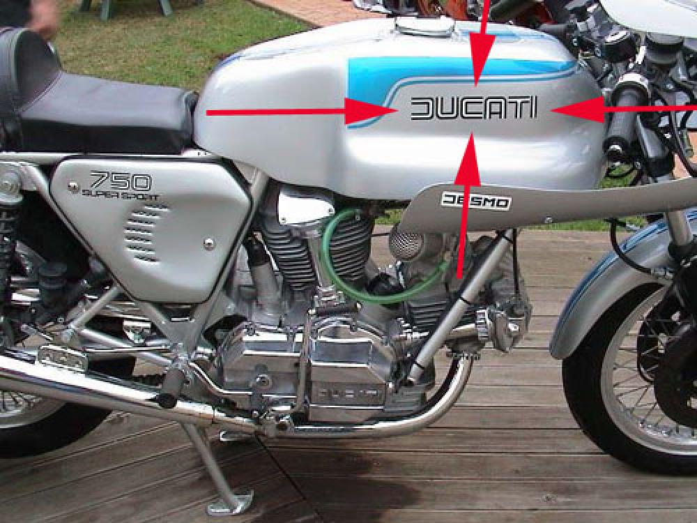 Sticker: Imola "DUCATI" -dualline- logo