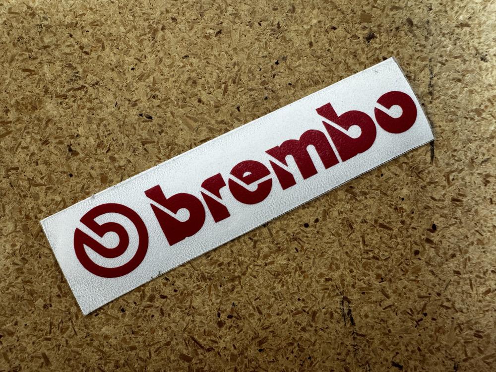 Brembo Sticker - Red Die Cut