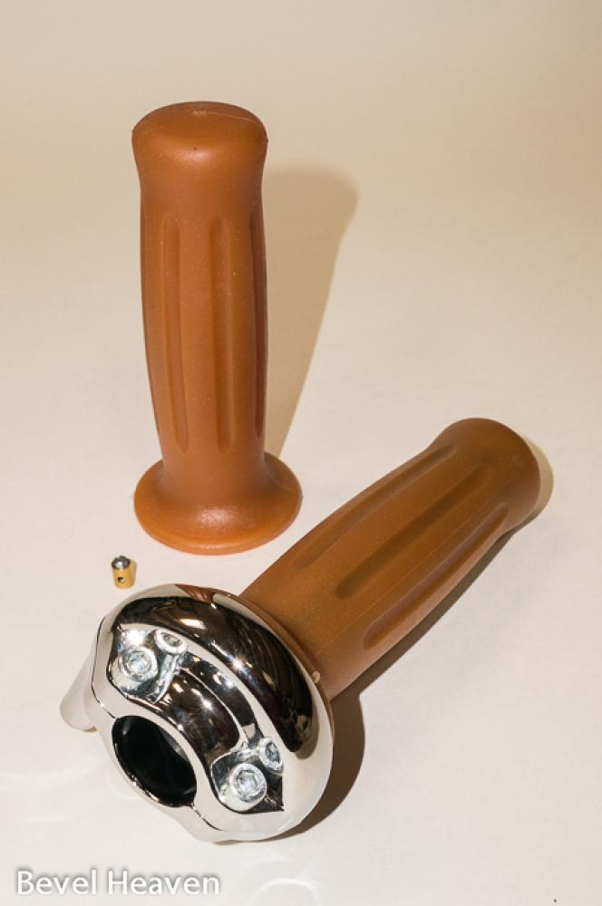 Throttle Assembly - Chrome Single Cable - GUMMY