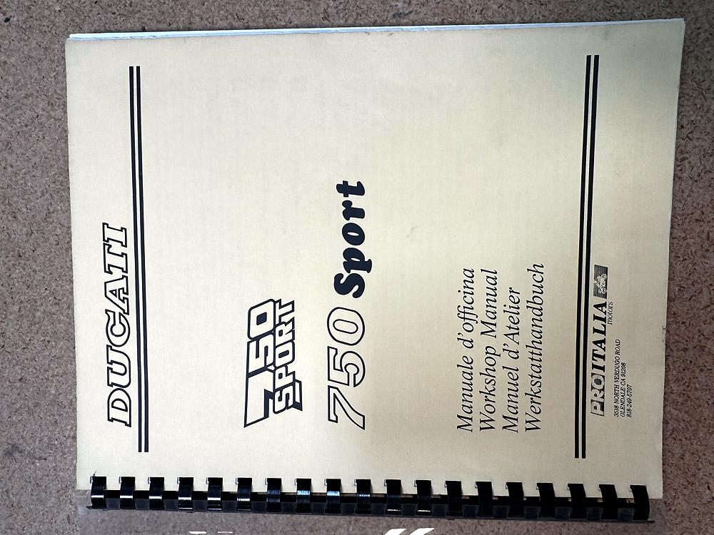 Workshop Manual - Ducati 750 Sport