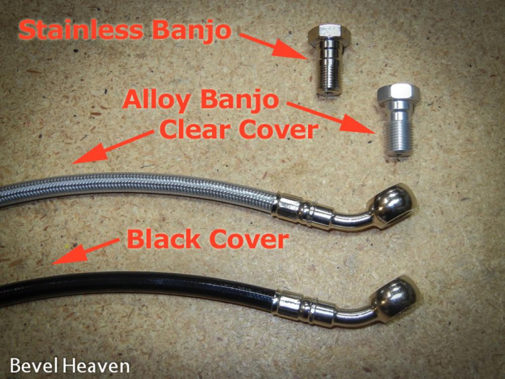 Line cover & banjo bolt options