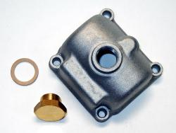 aluminim float bowl with brass drain plug