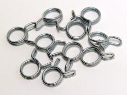 Fuel Hose Spring Clips - SATIN - QTY 10