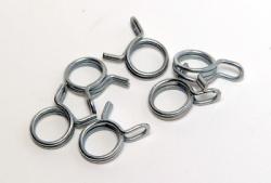 Fuel Hose Spring Clips - SATIN - QTY 6