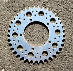 520 Rear Sprocket - BARE or TITAN Aluminum w/Ultralight Holes - Bevel Twins
