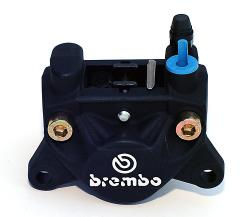Brake Caliper - Brembo 32F BLACK - Top Inlet & Bleed