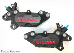 Brake Caliper Brembo 30/34 Red Logo Black PAIR