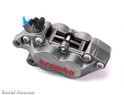 Brake Caliper Brembo 30/34 Red Logo Titanium Grey LEFT
