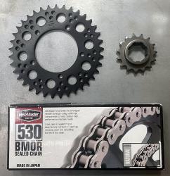BMOR 530 Natural 0-Ring Chain + Front & Rear Sprocket Kit