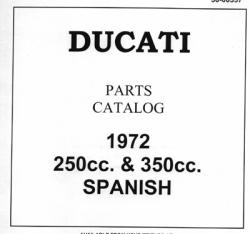 Parts Catalog - 1972 250cc & 350cc Spanish Mototrans
