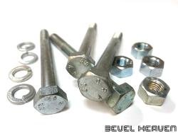 Front 1 Disk Rotor Bolt Set - Original OAV 8.8 - NOS