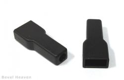 Spade Terminal Sleeve - Rigid Black