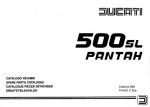Ducati 500SL Pantah Spare Parts Catalog - Digital