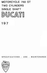 Ducati 750GT Owner Manual - Digital