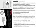 CRG 'ARROW' Glass Removal Instructions
