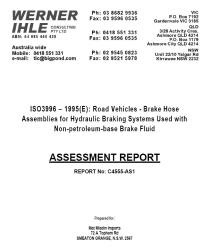 Galfer TUV KBA DOT Test Certificate