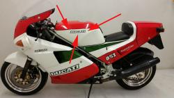 Sticker Set: 851 Gas Tank DUCATI