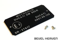 Homologation Tag - 1981-1983 Ducati MHR & S2