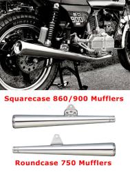 Keihan 'Conti Replica' Exhaust - Bevel Drive - Roundcase 750 & Squarecase 860/900 Kits