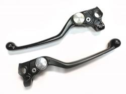 Lever Pair - Brembo Adjustable Large Hollow Pivot - Black