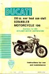 Ducati 350 Scrambler Owner Manual 1968 - Digital