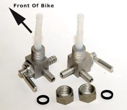 Fuel Tap Set - Brev-Orlandi [16mm x 1.0] Dual Outlet 1 - Darmah, Late SS etc