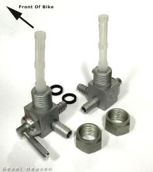 Fuel Tap Set - Brev-Orlandi [16mm x 1.0] Dual Outlet 2 - Darmah, Late SS etc