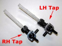 Fuel Tap Set - BLACK Paioli 16 x 1.0