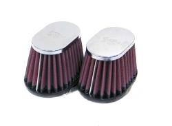 K&N Air Filter - Tapered & Offset, Chrome Top